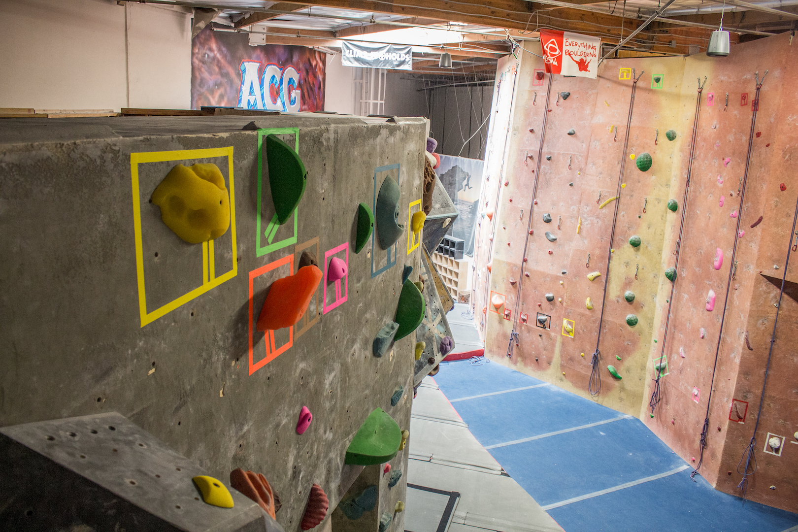 lead wall climbing facilities