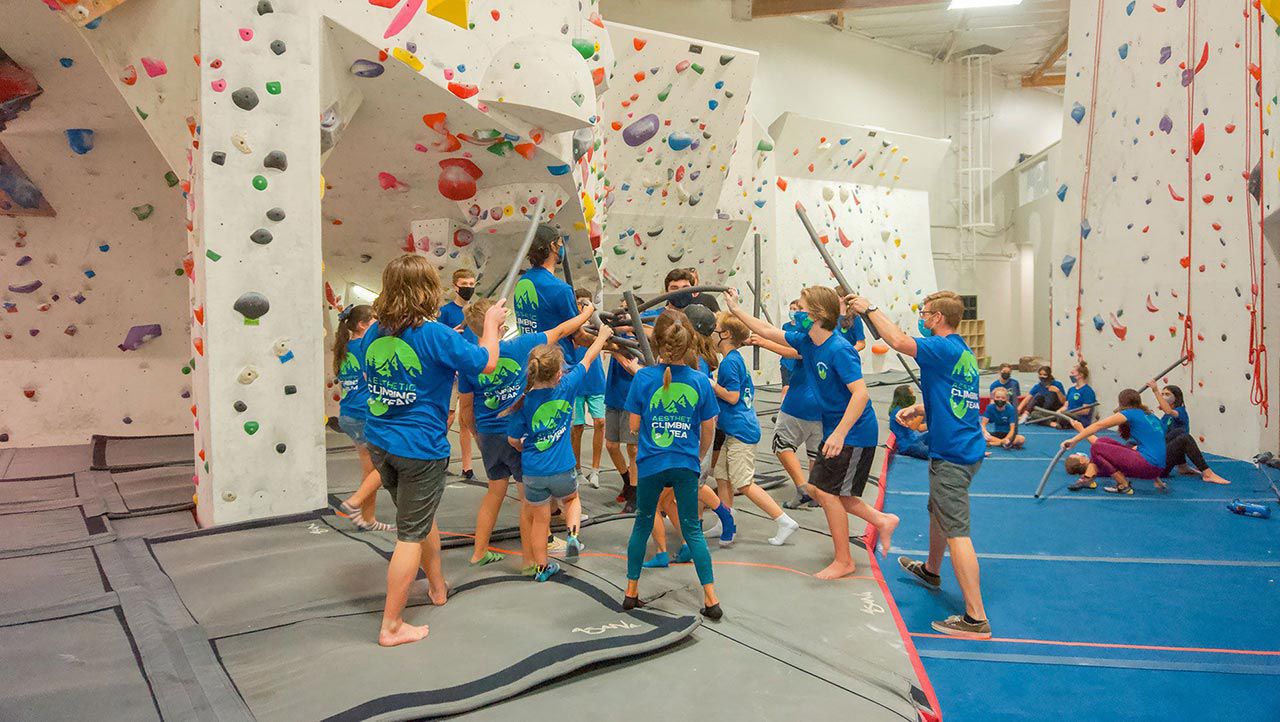 when you join the ACG recreational climbing team you will learn basic climbing techniques, rock climbing terminology, and team-building skills while playing fun age appropriate games